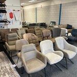 Ca. 23x Eetkamerstoelen, taupe